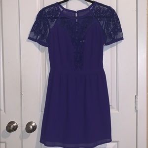 Cobalt lace dress